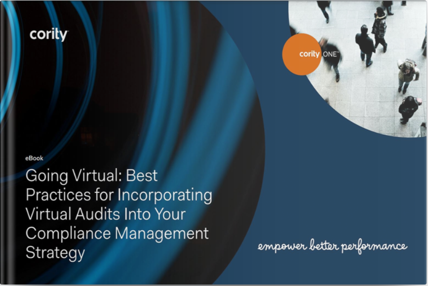 EBook cover: Going Virtual—Best Practices for Incorporating a reliable virtual audit process into your Compliance Management Strategy.
