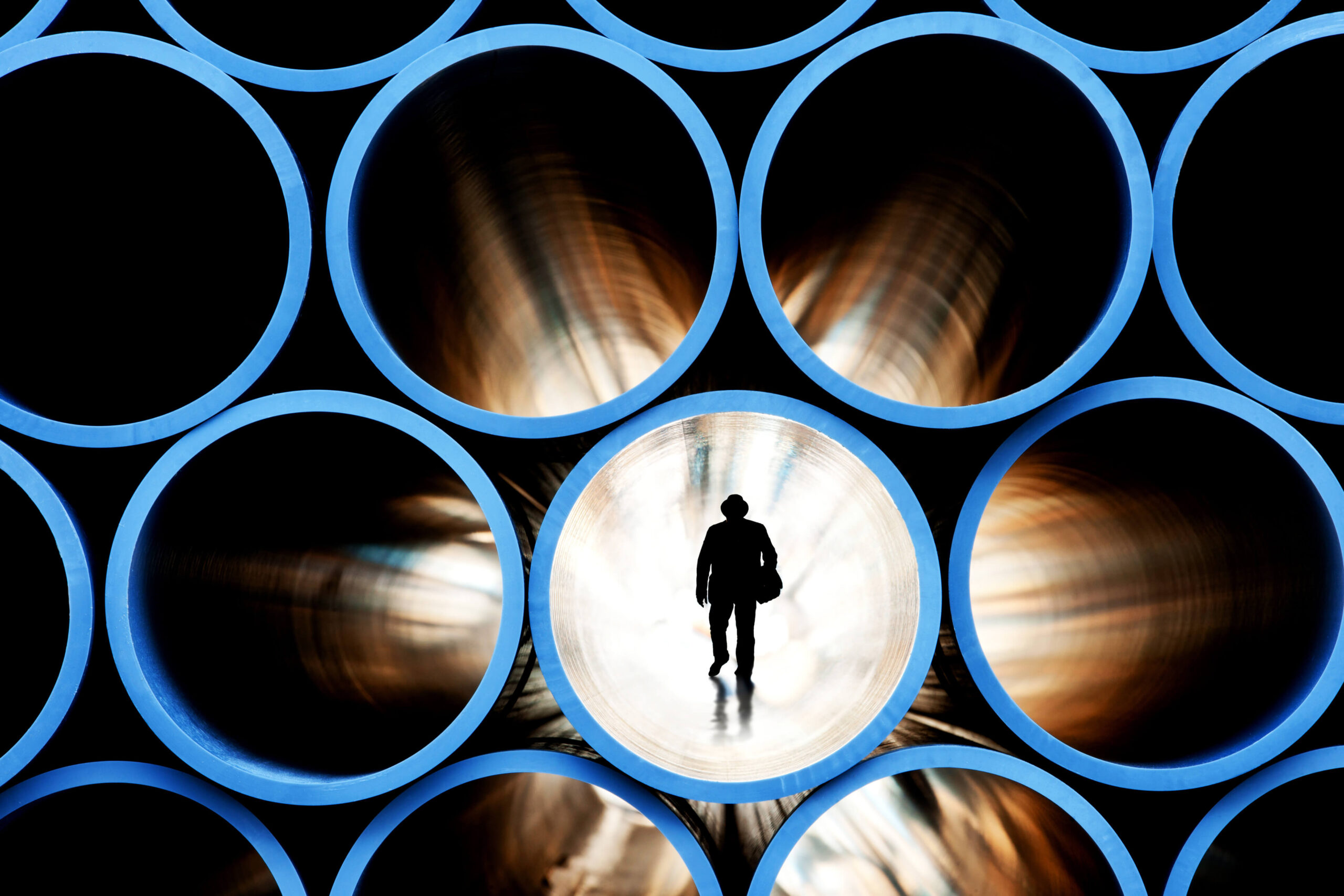 EHS management software blog person in tunnel photo cority